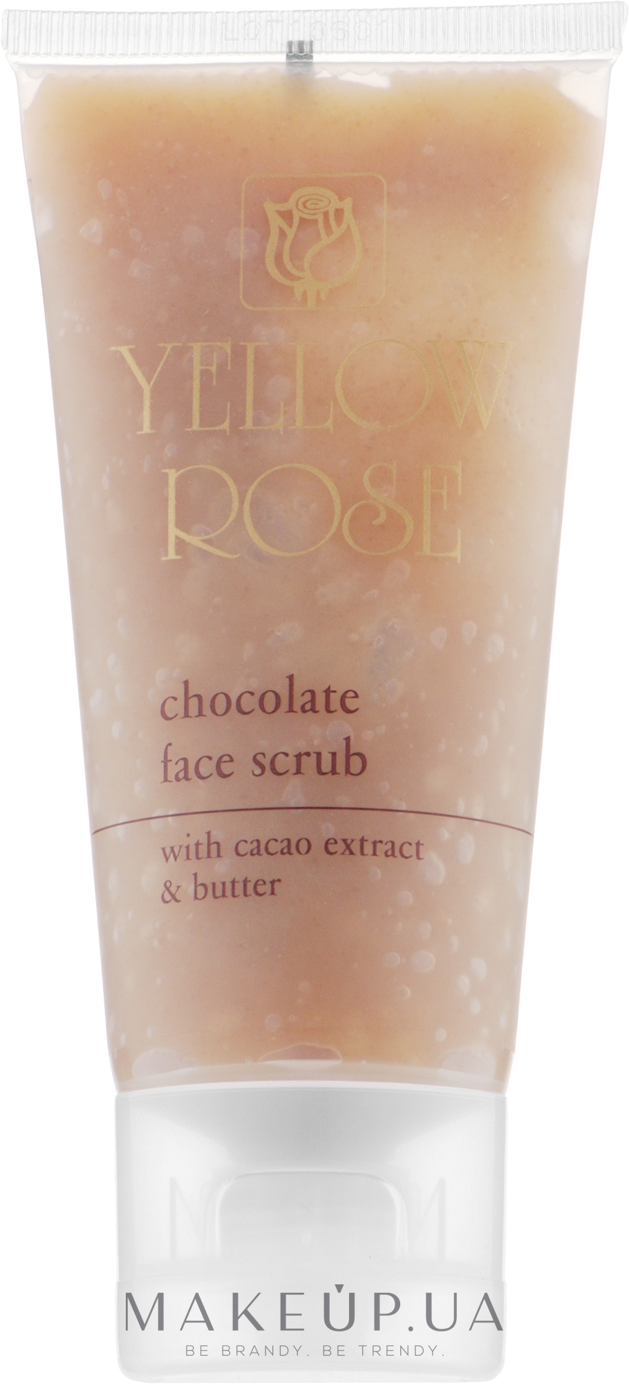Енергетичний шоколадний скраб - Yellow Rose Chocolate Face Scrub — фото 50ml