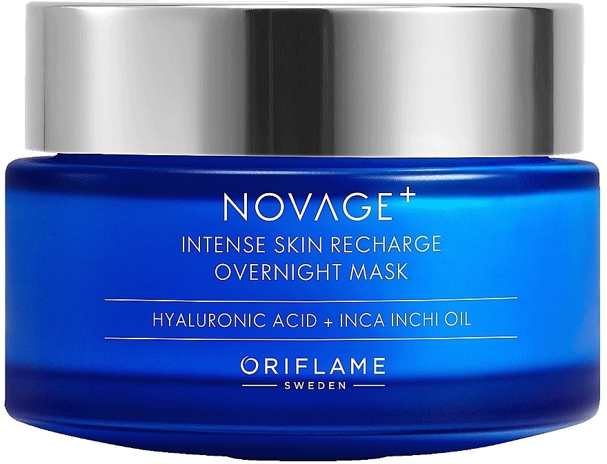 Нічна маска для інтенсивного відновлення шкіри - Oriflame NovAge+ Intense Skin Recharge Overnight Mask — фото N1