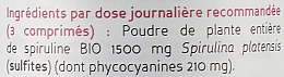 Biocytе зі спіруліною: Тонус і бадьорість (містить 14% фікоціаніну, потужного антиоксиданту) - Biocyte Spiruline BIO — фото N3