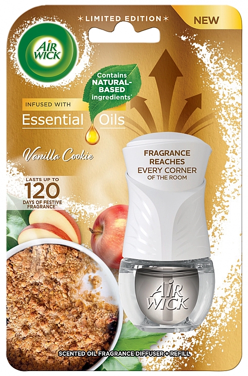 Электрический освежитель воздуха "Ванильные конфеты" - Air Wick Essential Oils Warm Vanilla Diffuseur Electrique — фото N1