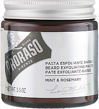 Скраб для бороды и лица - Proraso Beard Exfoliating Paste Mint & Rosemary — фото N1