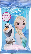 Влажные салфетки "Frozen", 15шт, Олаф и Эльза - Smile Ukraine Disney — фото N1