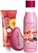 Парфумерія, косметика Набір "Forest Berries Delight" - Oriflame Love Nature (sh/gel/250ml + soap/75g + h/cr/75ml)