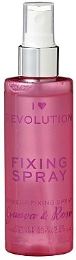Спрей , який фіксує макіяж - I Heart Revolution Fixing Spray Guava & Rose — фото N1