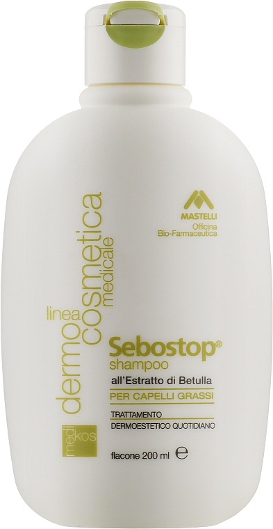 Шампунь для жирного волосся - Mastelli Sebostop Shampoo Capelli Grassi — фото N4
