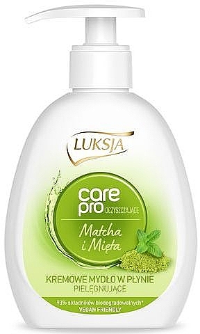 Жидкое мыло "Матча и мята" - Luksja Care Pro Matcha and Mint Liquid Soap — фото N1