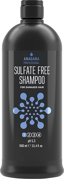 Бессульфатный шампунь для поврежденных волос - Anagana Professional Sulfate Free Shampoo — фото N1