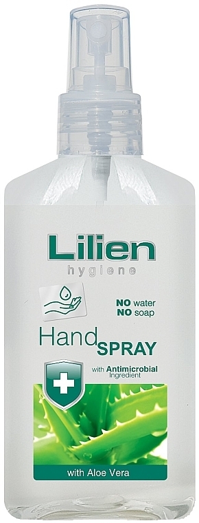 Антибактериальный спрей для рук "Алоэ вера" - Lilien Hand Spray Aloe Vera — фото N1