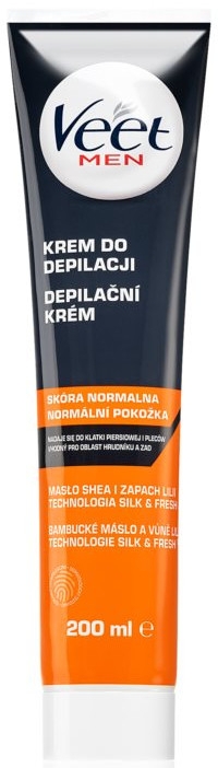 Зволожувальний крем для депіляції для нормальної шкіри - Veet Men Silk & Fresh — фото N1