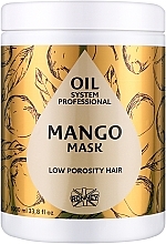 Парфумерія, косметика Маска для низькопористого волосся з олією манго - Ronney Professional Oil System Low Porosity Hair Mango Mask
