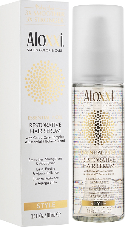 Сыворотка для волос - Aloxxi Essential 7 OIL Restorative Hair Serum — фото N2