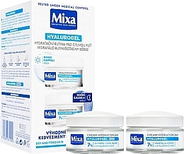 Духи, Парфюмерия, косметика Набор - Mixa Hydrating Hyalurogel (cr/2x50ml)