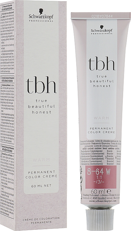Перманентна крем-фарба для волосся - Schwarzkopf Professional TBH Permanent Color Creme — фото N1