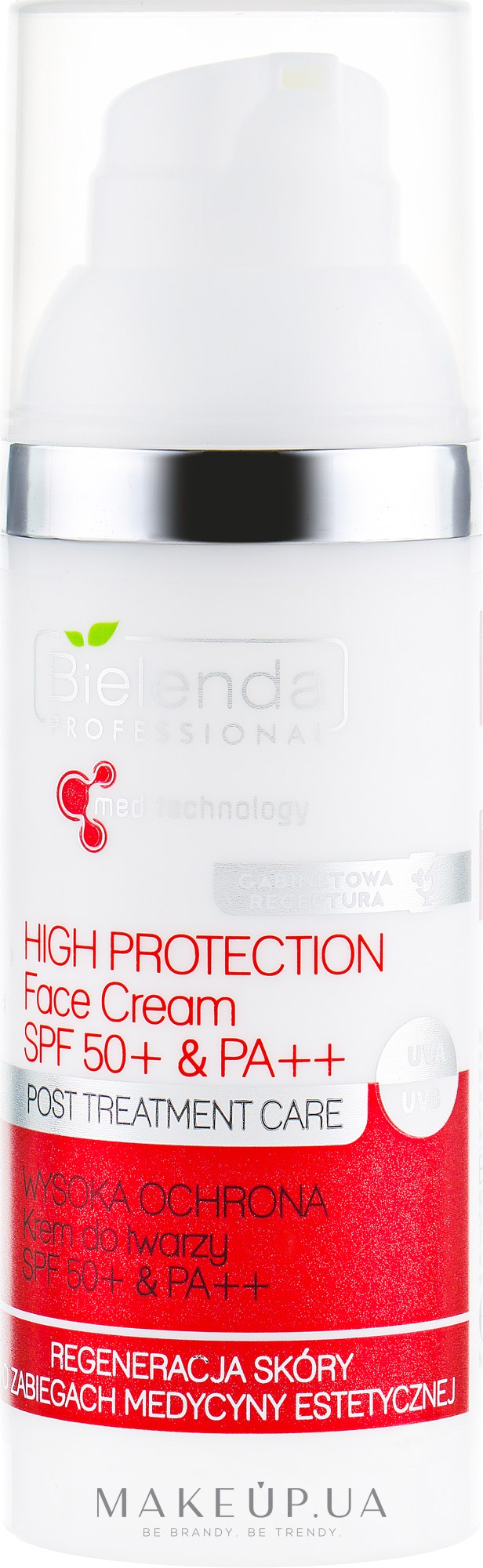 Крем для обличчя SPF 50+ & PA++ - Bielenda Professional Post Treatment Care High Protection Face Cream SPF 50+ & PA++ — фото 50ml