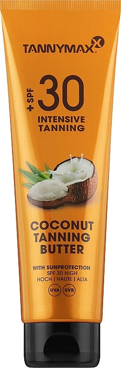 Солнцезащитный крем на основе кокосового молочка с защитой SPF 30 - Tannymaxx Coconut Butter SPF 30 — фото N1