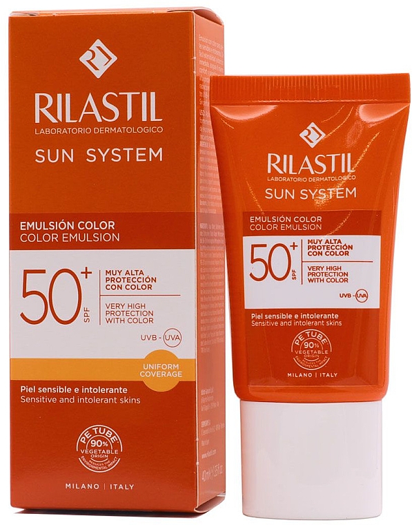 Эмульсия для лица - Rilastil Sun System Colour Emulsion SPF50+ — фото N1