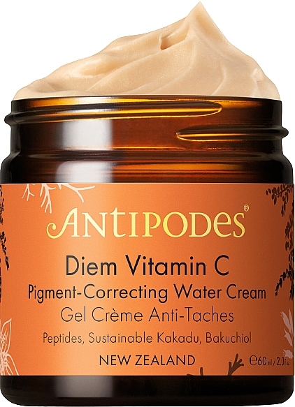 Крем для обличчя проти пігментних плям із вітаміном С - Antipodes Diem Vitamin C Pigment-Correcting Water Cream — фото N1