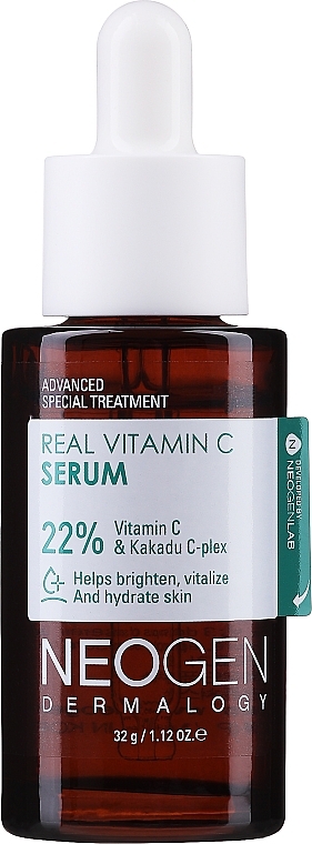 Сыворотка для лица с витамином С - Neogen Dermalogy Real Vitamin C Serum 22% & Kakadu C-plex — фото N1