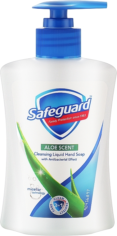 Жидкое мыло с антибактериальным действием "Алоэ" - Safeguard Nature