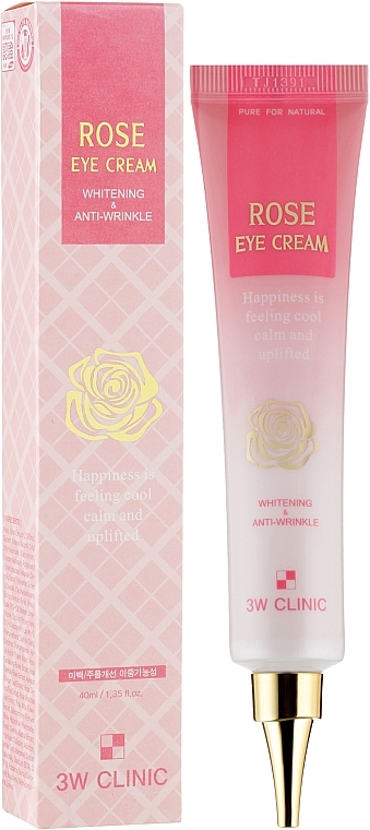 УЦЕНКА Крем для глаз с розовой водой - 3W Clinic Rose Eye Cream * — фото N2