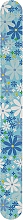 Парфумерія, косметика Пилка для нігтів, пряма, 180/240, блакитні квіти - Avenir Cosmetics