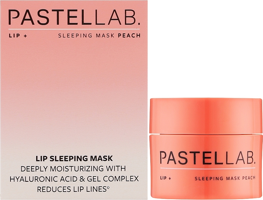 Нічна маска для губ "Персик" - Pastel Lab. Lip Sleeping Mask Peach — фото N2