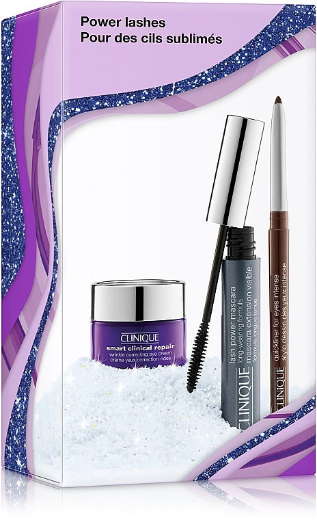 Набор - Clinique Power Lashes Set (mascara/6ml + eye/liner/0.14g + eye/cr/5ml) — фото N1