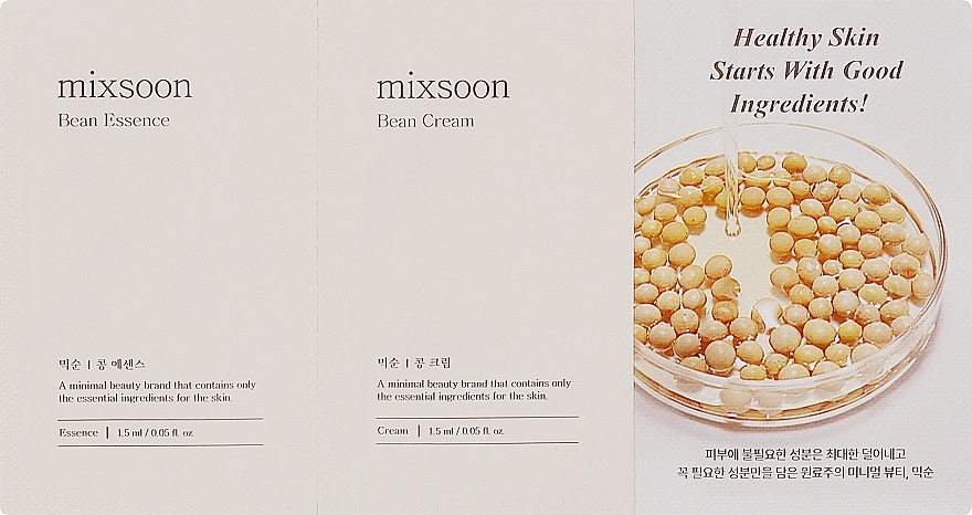 Набор - Mixsoon Set Sample (f/cr/1.5ml + f/ess/1.5ml)