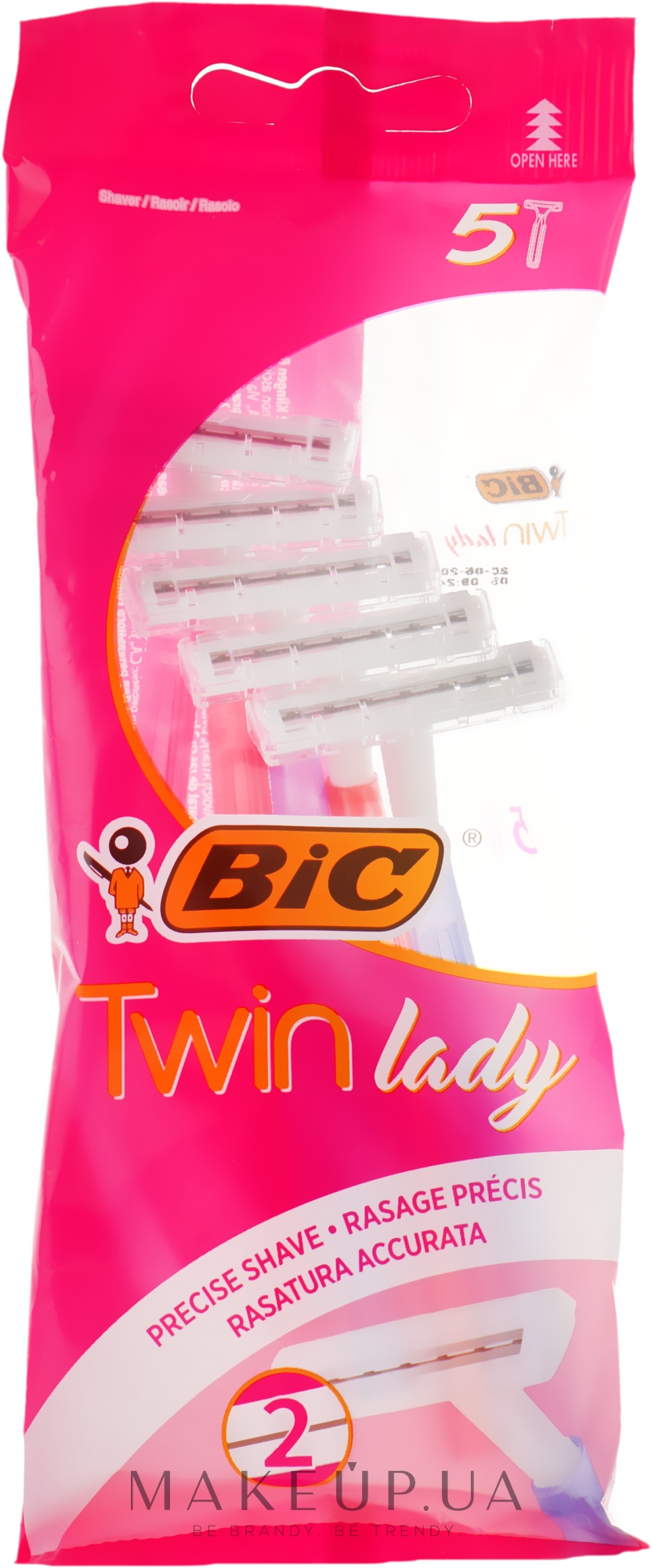 Жіночий станок для гоління Twin Lady", 5 шт. - Bic — фото 5шт