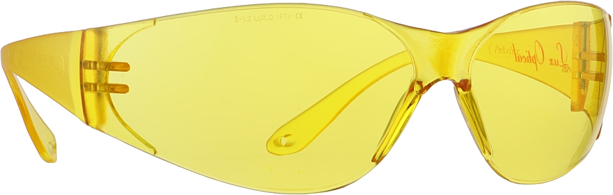 Окуляри захисні для б'юті-майстра "Pokelux Anti-Fog", жовті - Coverguard — фото N1