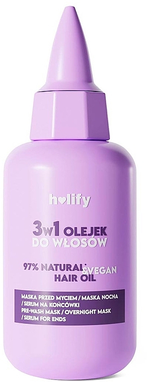 Масло для волос 3 в 1 - Holify 3In1 Hair Oil — фото N1