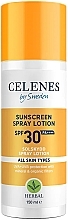 Духи, Парфюмерия, косметика Солнцезащитный спрей-лосьон SPF 30+ - Celenes Herbal Sunscreen Spray Lotion Spf 30+