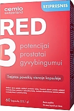 Парфумерія, косметика Харчова добавка для простати і потенції - Cemio Red 3