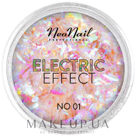 Блестки для дизайна ногтей - NeoNail Professional Electric Effect Flakes  — фото 01