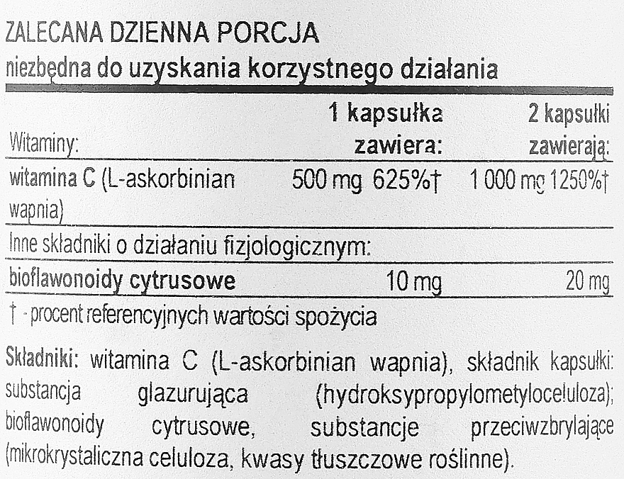 Вітамін С та аскорбат кальцію в капсулах - Now Foods Vitamin C-500 Calcium Ascorbate Capsules — фото N3