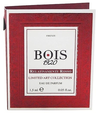 Bois 1920 Relativamente Rosso - Парфюмированная вода (пробник)
