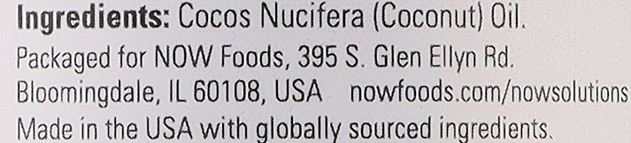 Масло кокосове - Now Foods Solution Natural Coconut Oil — фото N2