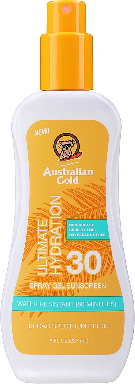 Сонцезахисний гель-спрей - Australian Gold Body Spray Gel SPF30 — фото N1