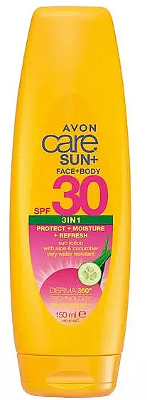 Солнцезащитный лосьон для лица и тела SPF 30 - Avon Care Sun — фото N1