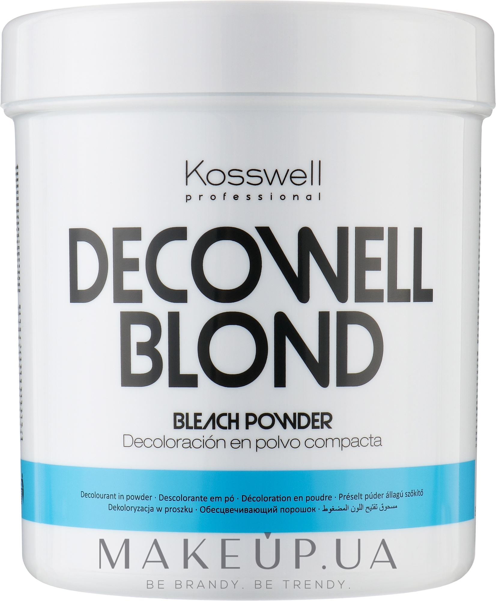 Осветляющий порошок, голубой - Kosswell Professional Decowell Blond — фото 500g