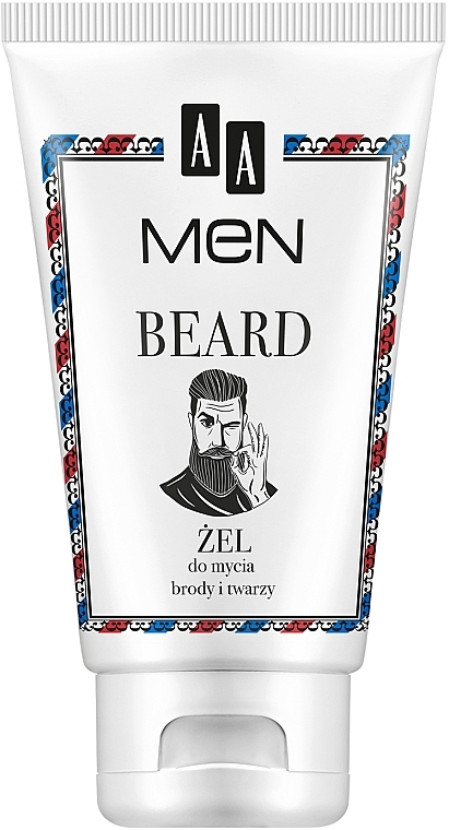 Гель для очищення бороди та обличчя - AA Cosmetics Men Beard Face Gel — фото N1