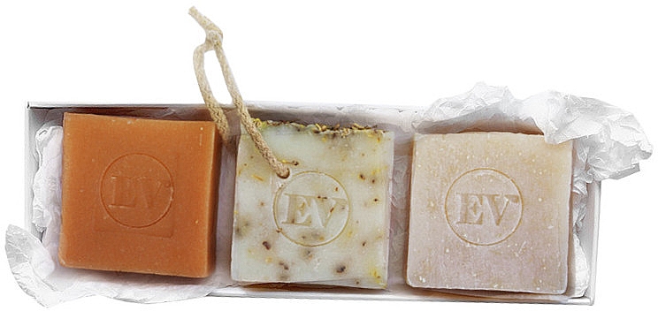 Набор мыла ручной работы - Ecce Vita Soft -Spring Bloom -Coco Love Soap (soap/3x100g) — фото N1