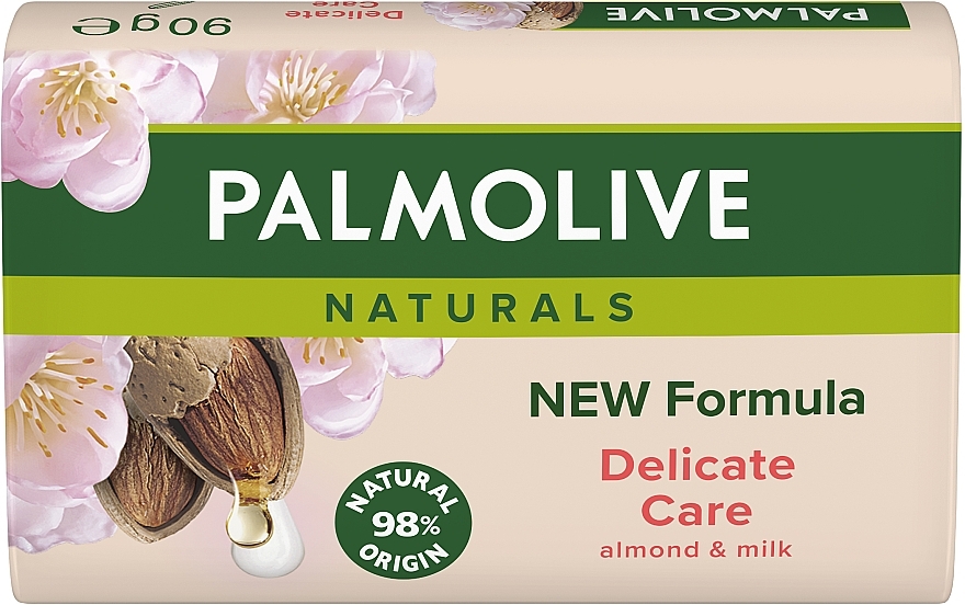 Мило з мигдалевим молоком - Palmolive Natural Delicate Care with Almond Milk Soap — фото N1