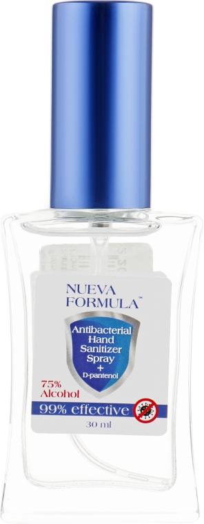 Антисептик для рук - Nueva Formula Antibacterial Hand Sanitizer Spray (стекло)