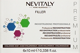 Парфумерія, косметика Філер-ампула для реконструкції та відновлення волосся - Nevitaly Ialo3 Intensive Filler