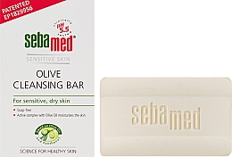 Мило "Оливкове" для чутливої та сухої шкіри - Sebamed Olive Cleansing Bar — фото N1