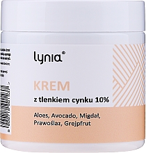 Парфумерія, косметика Крем з оксидом цинку 10% - Lynia Zinc 10% Crem