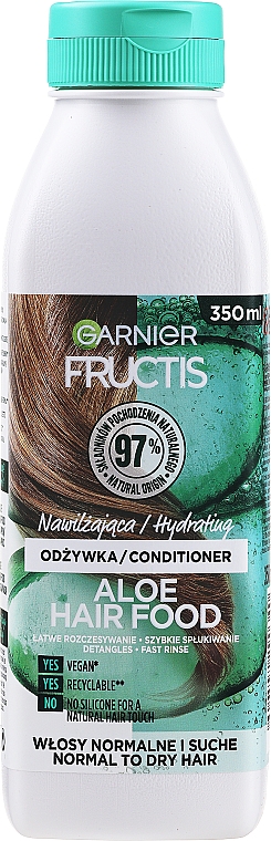 Бальзам-ополіскувач "Алое", зволоження для нормального і сухих ого волосся - Garnier Fructis Superfood — фото N3