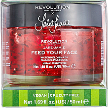 Увлажняющая маска - Makeup Revolution Skincare X Jake Jamie Feed Your Face Watermelon Hydrating Face Mask  — фото N2