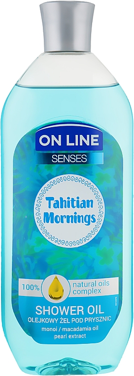 Олія для душу - On Line Senses Shower Oil Tahitian Morning — фото N2